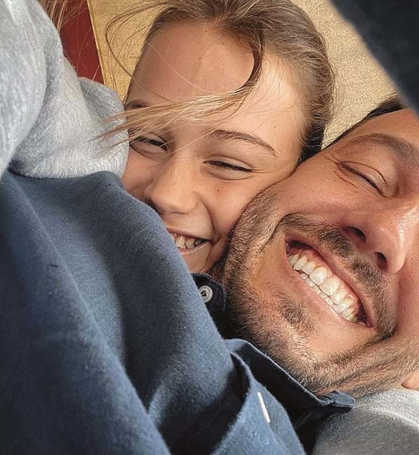 Pedro Teixeira com filha Maria