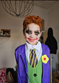 O filho de Ana Marta Ferreira, Vasco, com a máscara de Joker