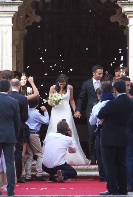 Rúben Amorim e Maria João Diogo no dia do casamento, em 2013