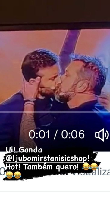 Ljubomir arrancou um beijo a João Manzarra