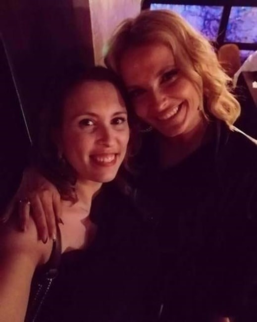 Crsitina Ferreira e a Catarina Duarte, amiga de longa data 