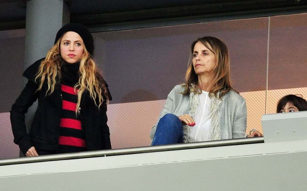 Shakira com a ex-sogra, Montserrat Barnabeu