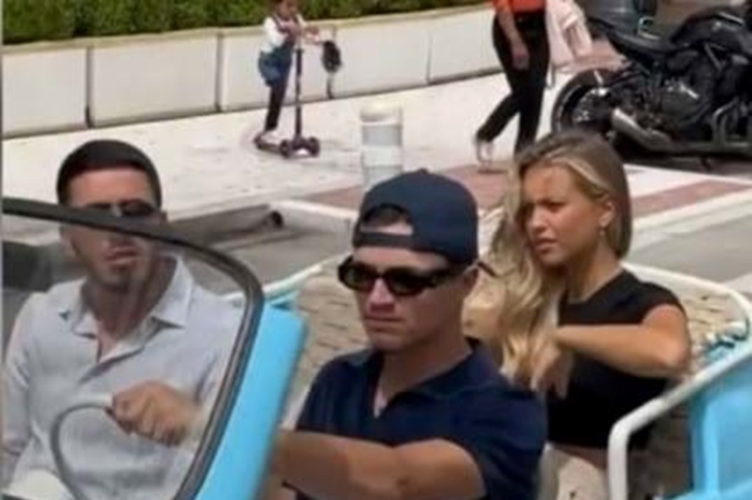 Margarida Corceiro e Lando Norris