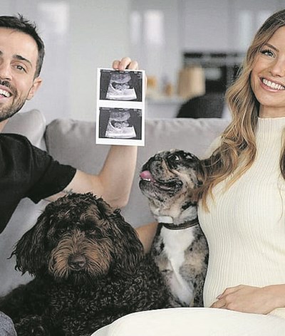 Bernardo Silva e Inês vão ser pais de uma menina