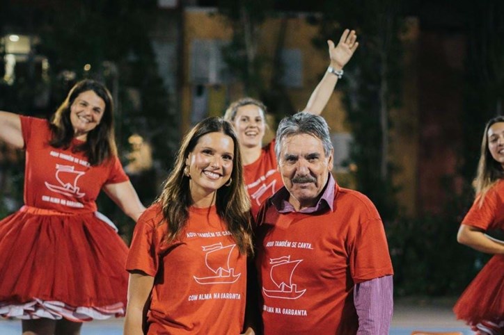 Toni é padrinho da marcha de São Domingos de Benfica. Jani Gabriel é a madrinha
