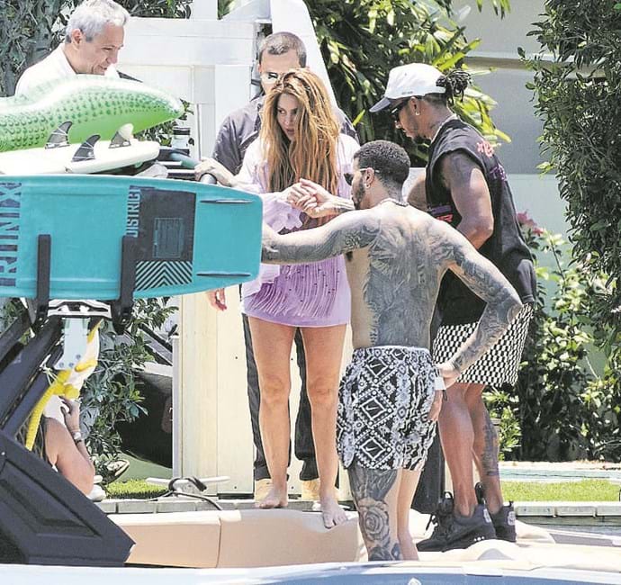 Shakira, Lewis Hamilton 