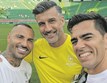 Ricardo Quaresma, futebolista, Nélson Pereira, ex-jogador de futebol, e Pedro Fernandes, apresentador 