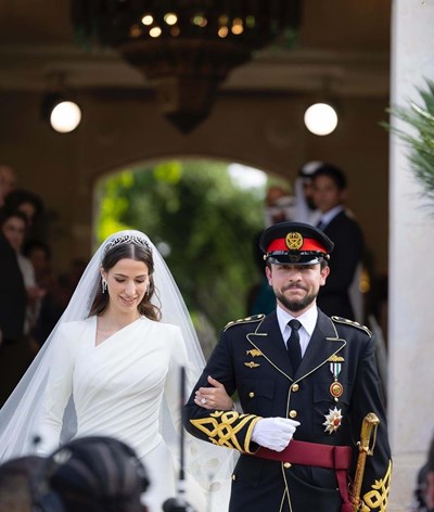 As imagens do casamento do príncipe Hussein da Jordânia