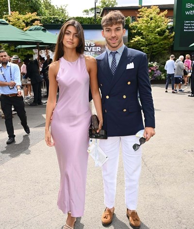 Kika Cerqueira Gomes em Wimbledon com namorado