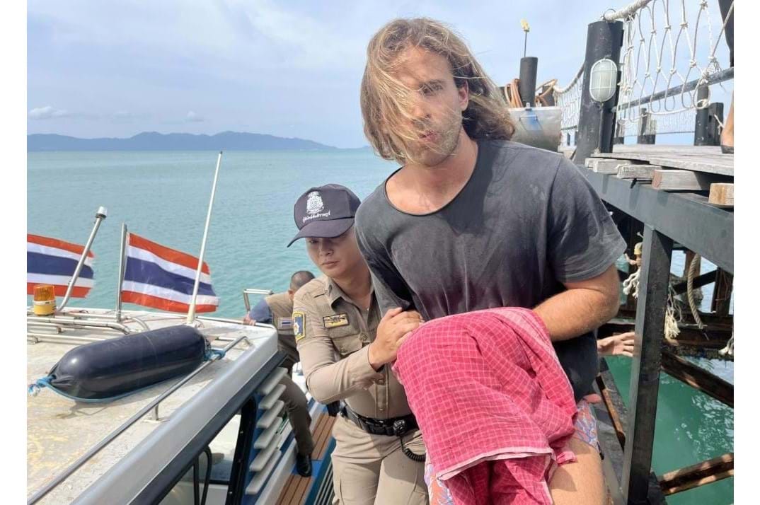 O momento da detenção de Daniel Sancho 