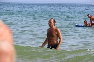Mergulho socialista na praia dos salgados