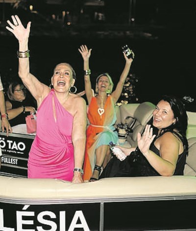 Susana Vieira celebra aniversário em Vilamoura